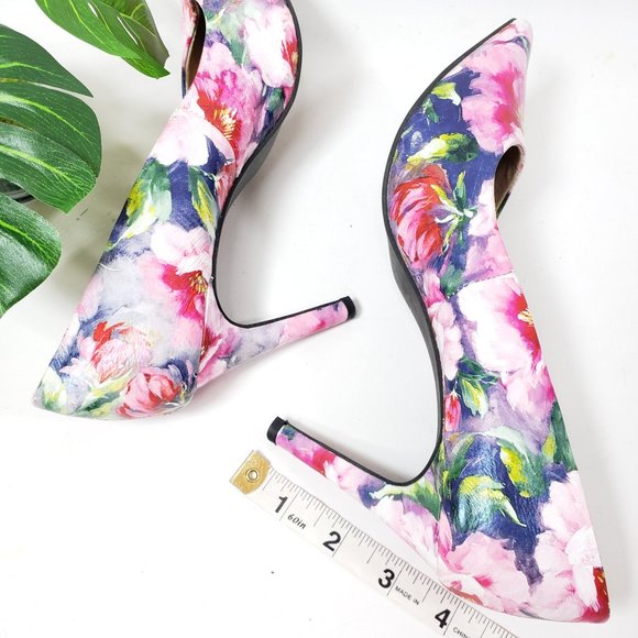 Anthropologie Seychelles Floral Leather Heels, 7 - Picture 10 of 14